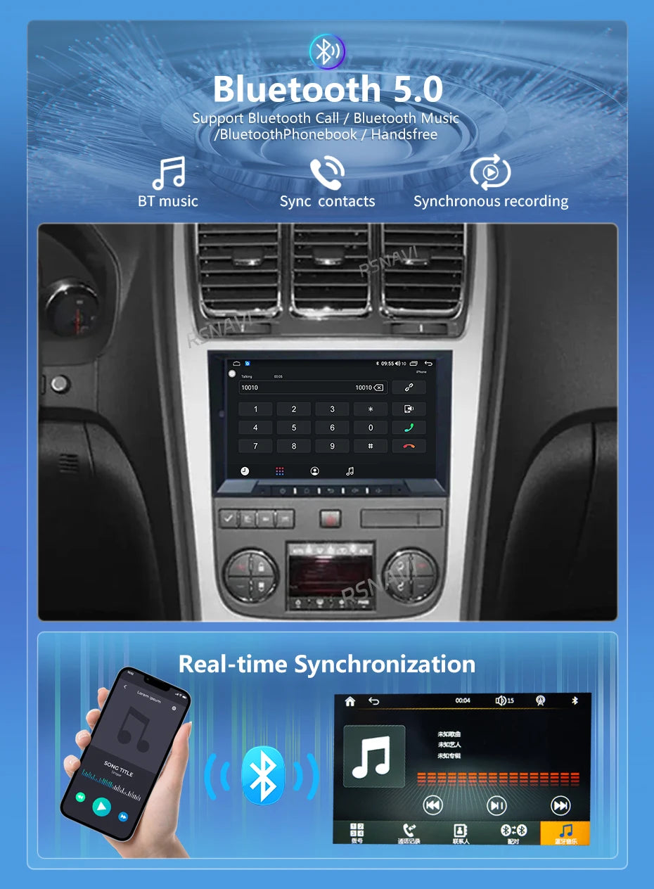 Android 16 Carplay Car Radio For Chevrolet Silverado Impala GMC Yukon Acadia Sierra Navigation GPS Multimedia Player stereo wifi