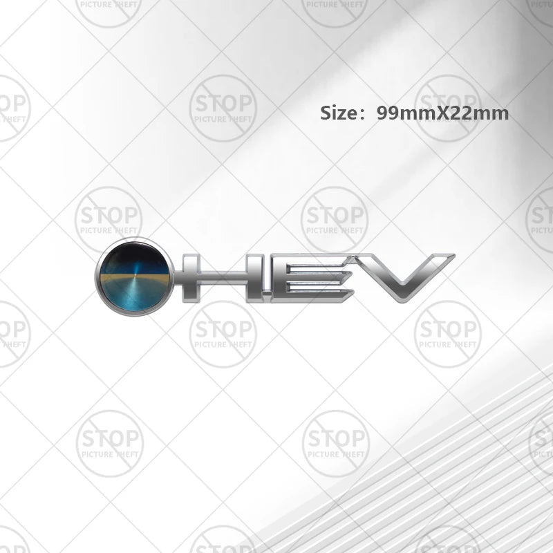 Car Sticker HEV Hybrid Logo 3D Decal Body Decoration Badge Rear Trunk Emblem For Avalon Camry Corolla Granvia Prado Sienna Hilux
