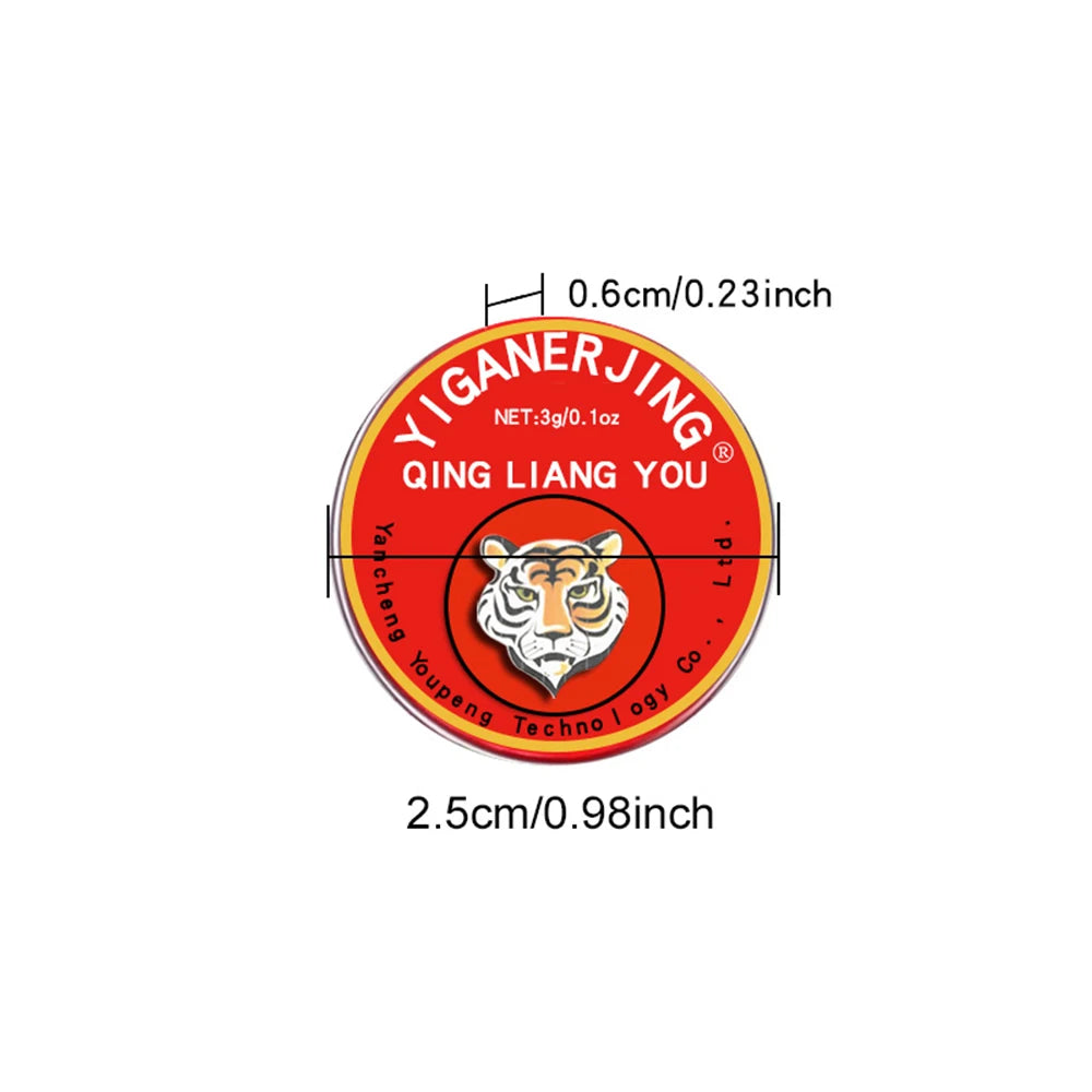 30pcs  Yiganerjing Cooling oil Tiger Essential Balm , Refreshing Qingliangyou 3g