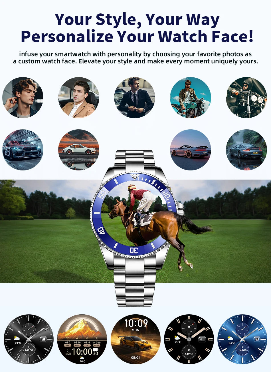 LIGE 2026 Luxury Smart Watch – Bluetooth Call, Health Monitoring & Multi-Sport | Men & Women Gift