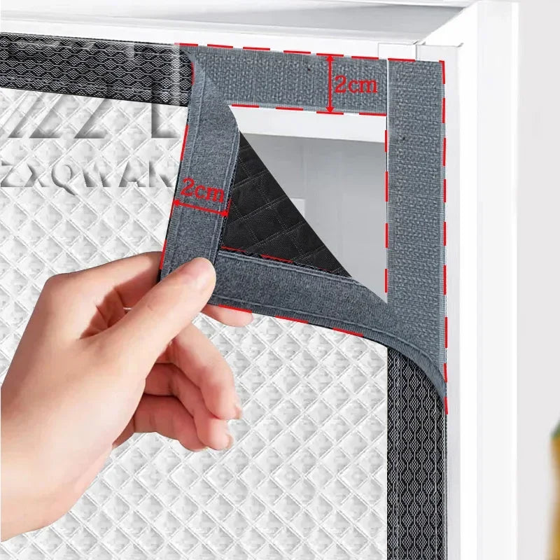 Thick Insulated Window Curtain with Zipper, Self Install