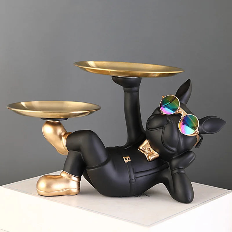 Bulldog Resin Figurine - Painted Dog Statue for Home Decor – photo 4