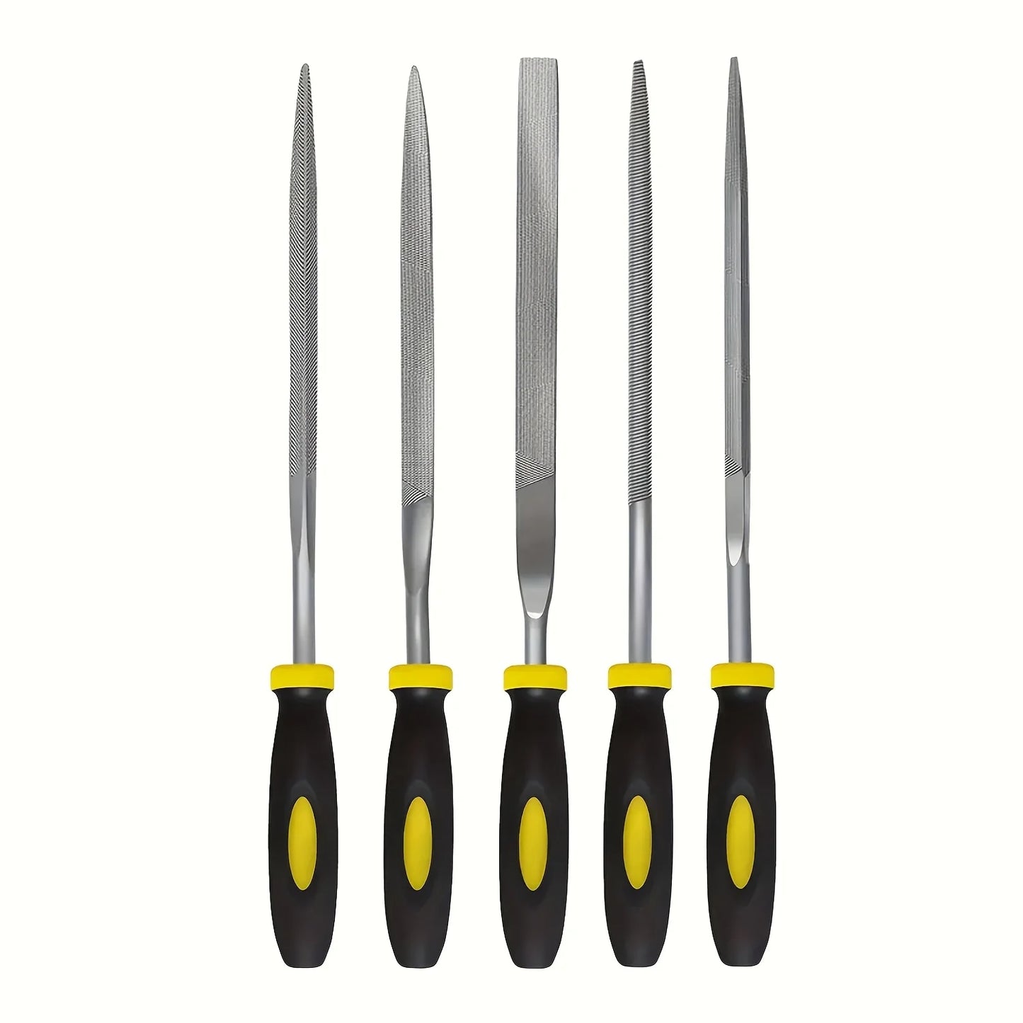 High-Carbon Steel Needle File Set — Precision Files with Ergonomic Handles