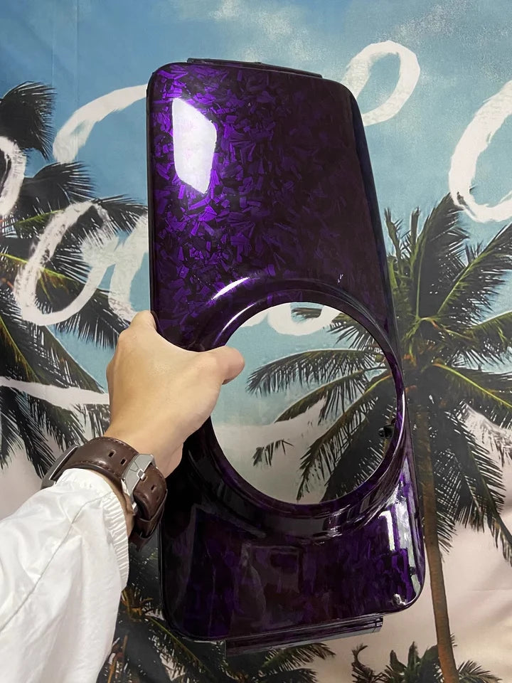 Forged Carbon Fiber Vinyl Film Purple Crystal Car Stickers Auto Wrapping Tuning Cover For Auto Body And Car Accessories