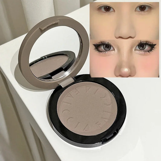 Face Brightening Contouring Makeup Palette Matte Cement Grey Brown Nose Shadow Contouring Modify Natural High Nose Bridge Makeup