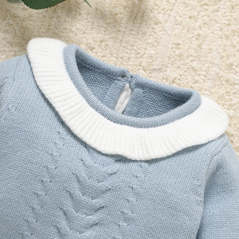 Baby Knit Sweater and Pants Set - Warm Two-Piece Winter Outfit - photo 3