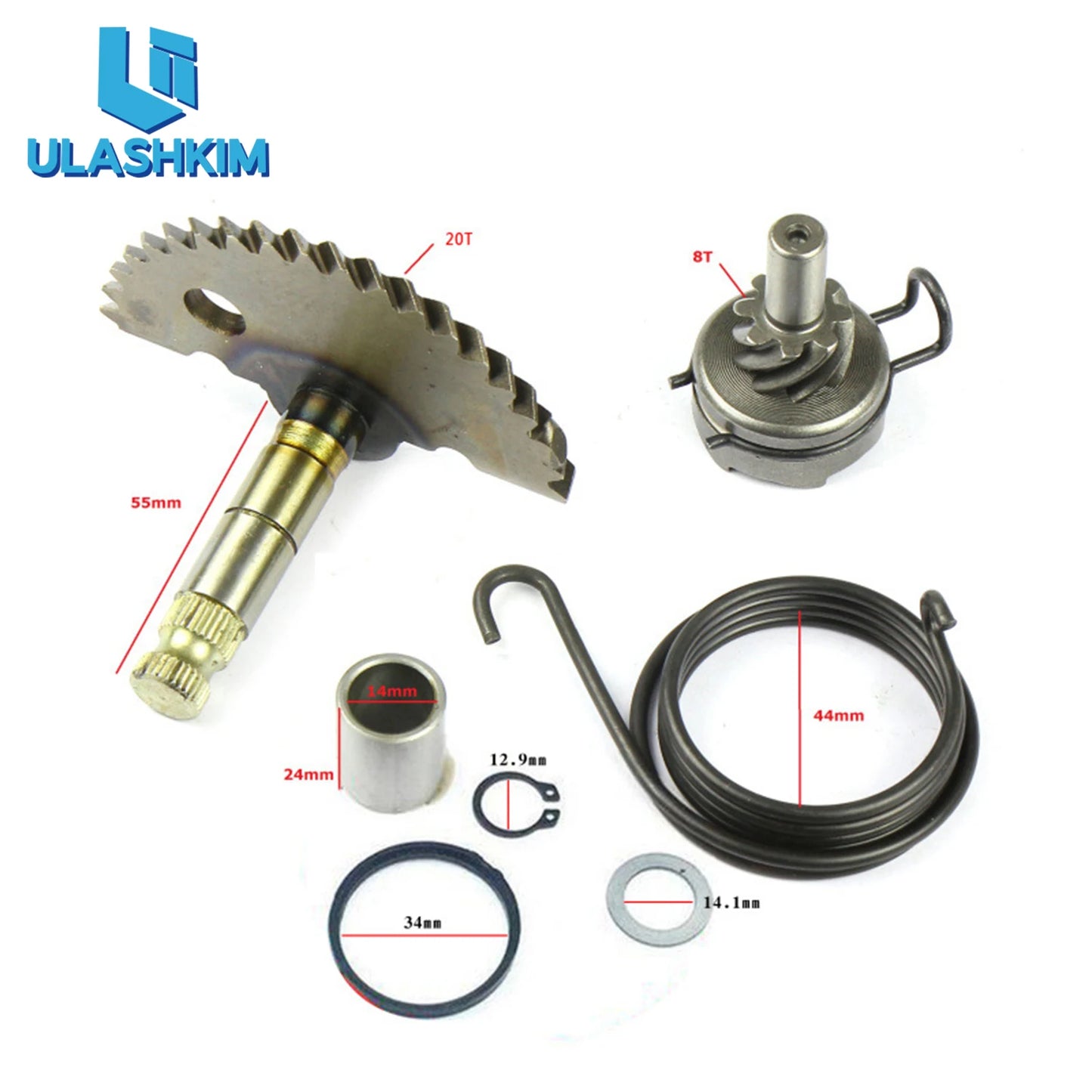 Scooter For GY6 50cc 80cc 139QMB 139QMA Scooter Moped starter shaft kit engine starter claw kit installation 350g