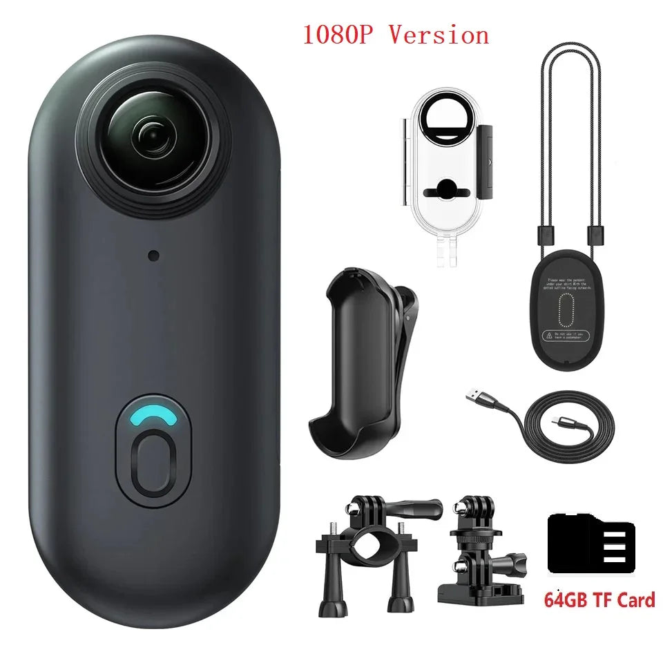 4K Thumb Action Camera — Stabilised Sports Body Cam, 800mAh