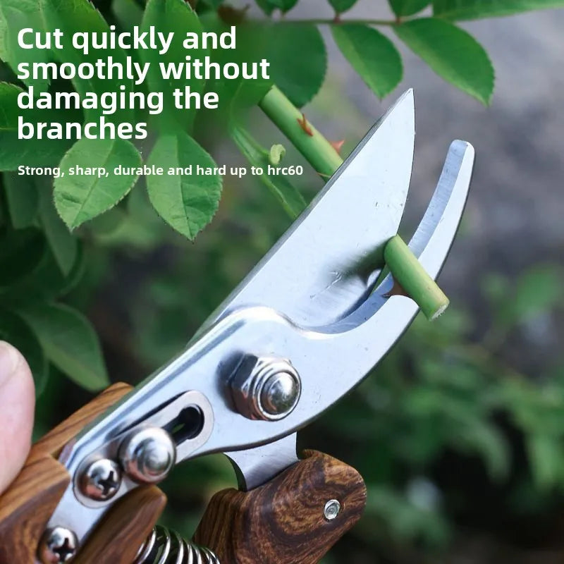 SK5 Steel Garden Pruning Shears – Heavy-Duty Fruit Tree & Thick Branch Flower Shears