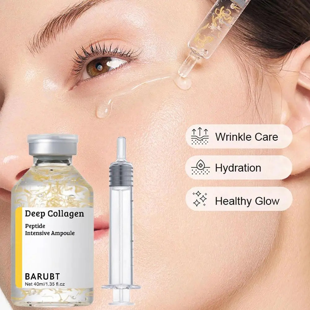 Deep Collagen Peptide Ampoule Serum – Anti-Wrinkle, Firming & Brightening Face Serum | 40ml/50ml