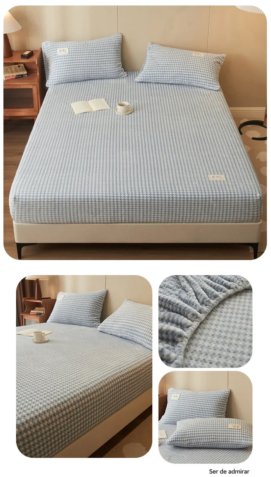 Winter warm coral fleece fitted sheet elastic mattress cover 150x200 fluffy plush bed linen luxury double bed king size