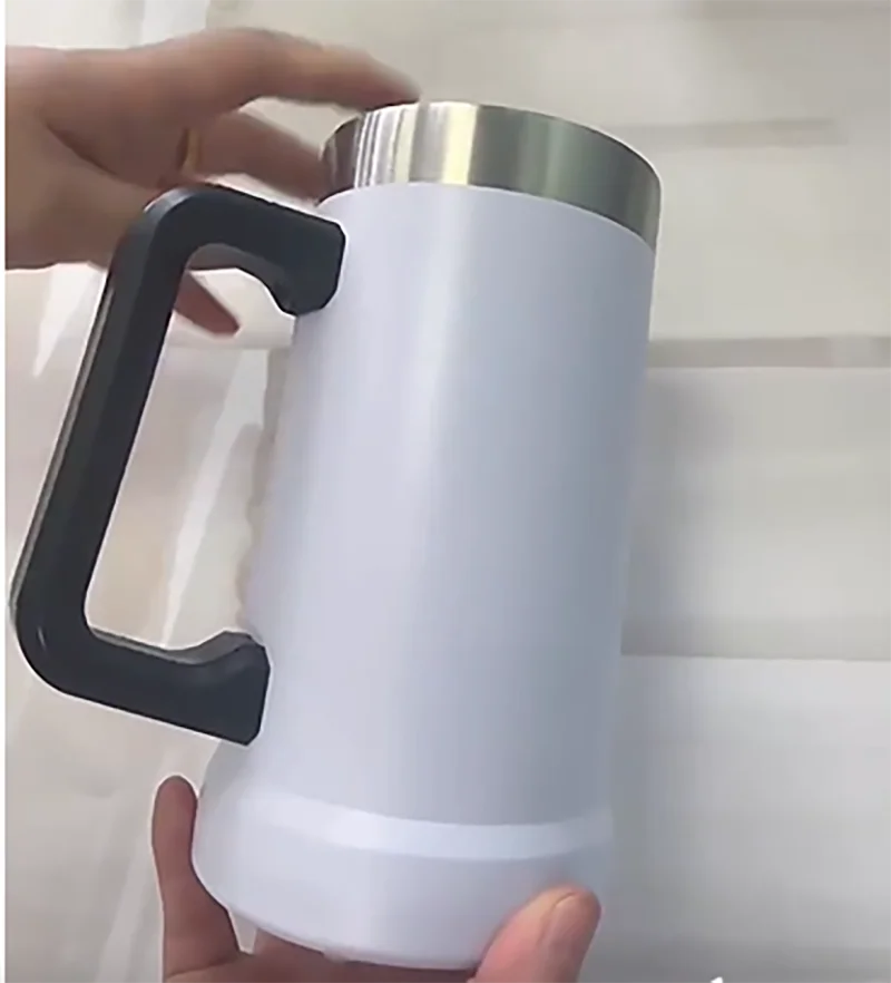Free Name LOGO 24OZ Beer Wine Thermos Big Capacity Cups Insulated Tumbler Coffee Mug Vacuum Thermos Cup Coffee Tumbler Egg Shape