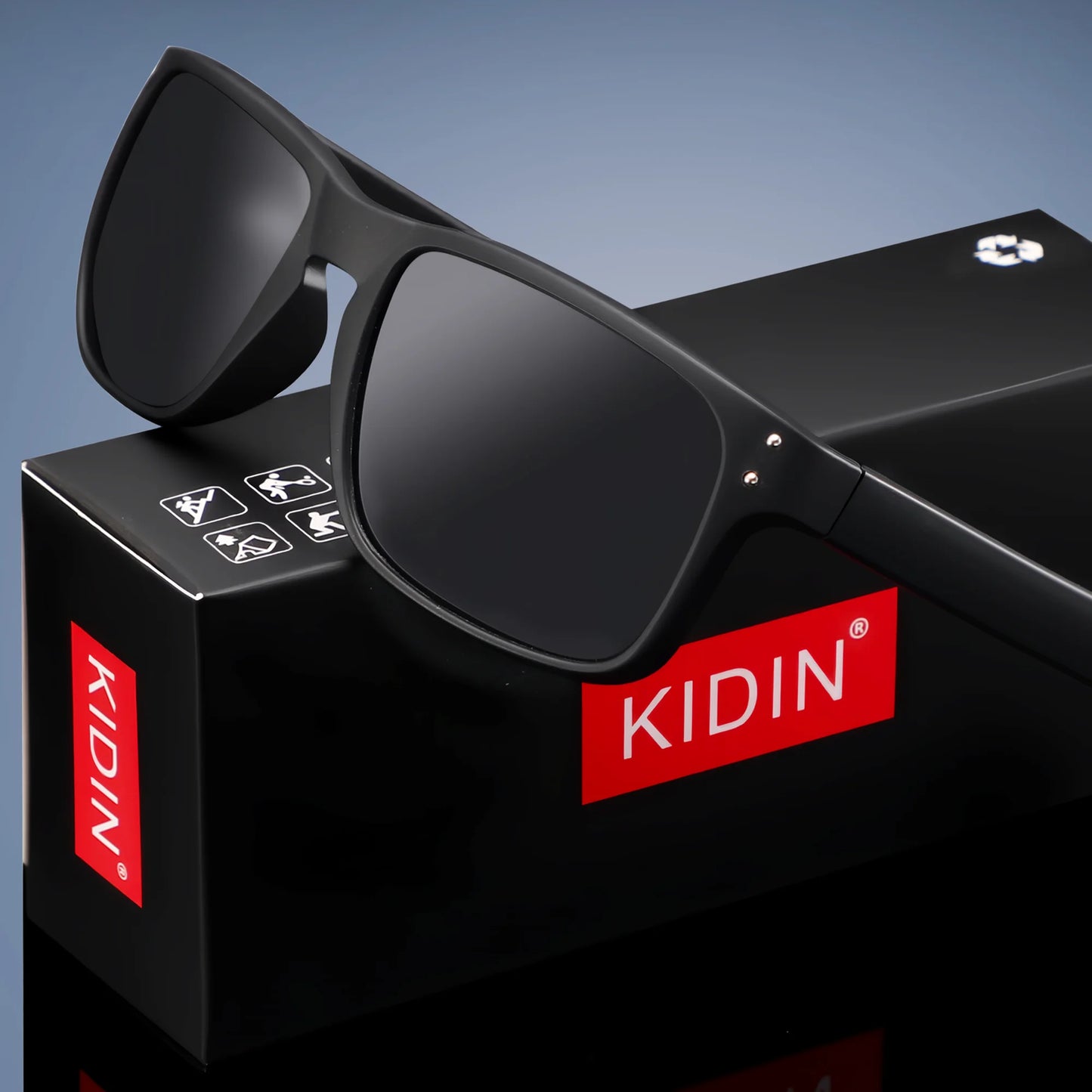 KIDIN Polarized Square Sunglasses — Outdoor Sport UV400
