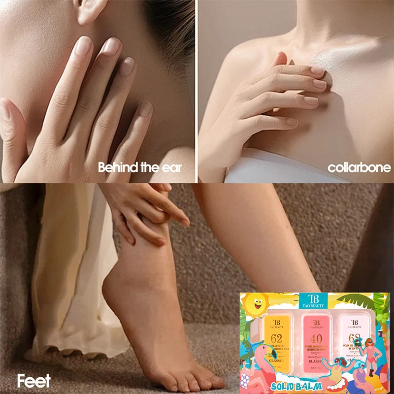 Tao Beauty Digital Solid Fragrance Cream Set - Long-lasting Fragrance Solid Body Lotion,Neutral solid cream