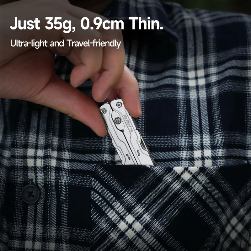 NexTool 8 In 1 Micro Multitools S0 Mini Sailor Scissors Mini Pocket Multitool EDC Folding Hand Tools Camping Survival Multitool
