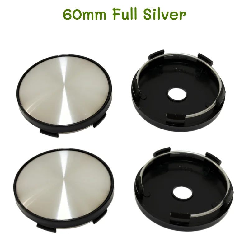4 pcs Auto Wheel Center Cap 50mm 56mm 60mm 65mm 68mm No Logo Badge Blank Hubcap For Kia Car Rim Tire Decorative Dust-proof Cover