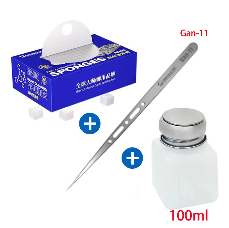 Mechanic NC800 Suit Nano Cleaning Sponge for Cleaning Motherboard Screen Camera PCB Soldering Solder Flux Oil Cleaning Sponge