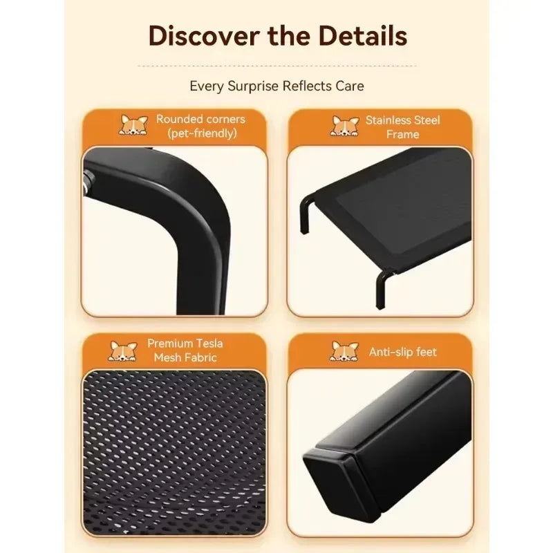 Foldable Raised Dog Cot - All Season Camp Bed for Large Dogs - photo 4
