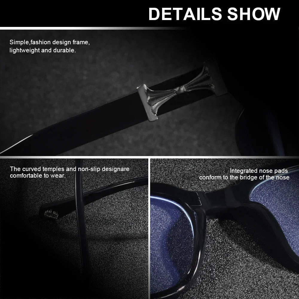 Anti Blue Light Glasses — 2-Pack Square Computer Eyewear