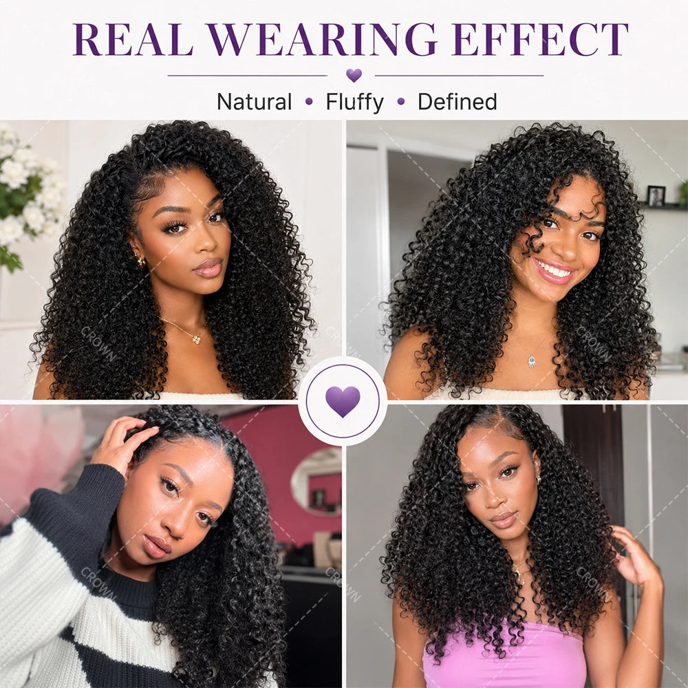 Burmese Curly Crochet Human Hair Knots Feather Crochet Hair Extensions For Women Invisible Knotless Kinky Curly Braiding Hair