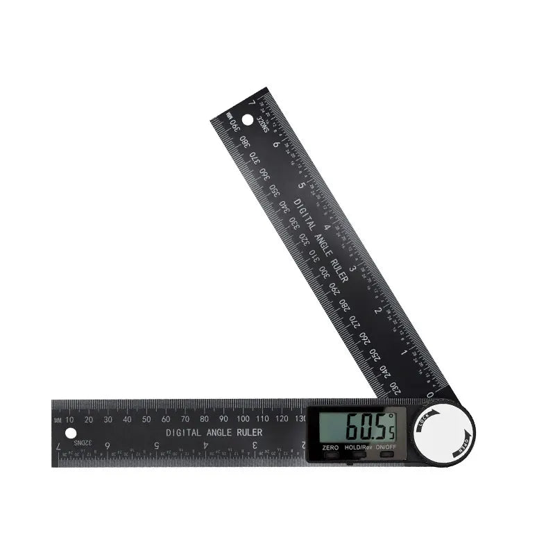 HOMEFISH 1 PC 2 in 1 Digital Angle Detector Scale Suitable for Woodworking Measurement Tools High Accuracy Mutifunction Tools