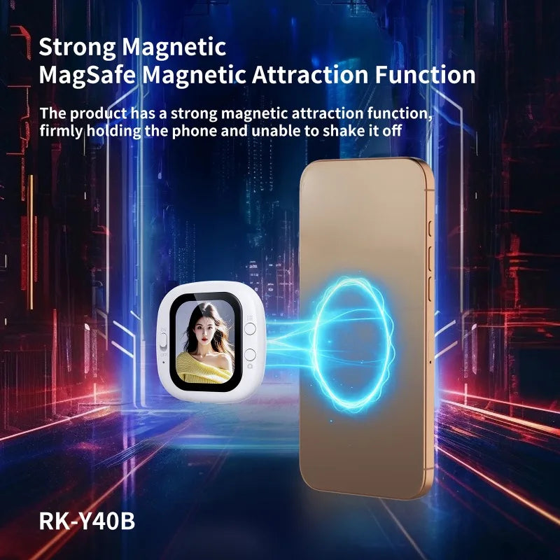 Phone Vlog Selfie Monitor Screen Magnetic Smartphone Rear Camera Selfies Vlogging Live Selfie Screen for iPhone Android