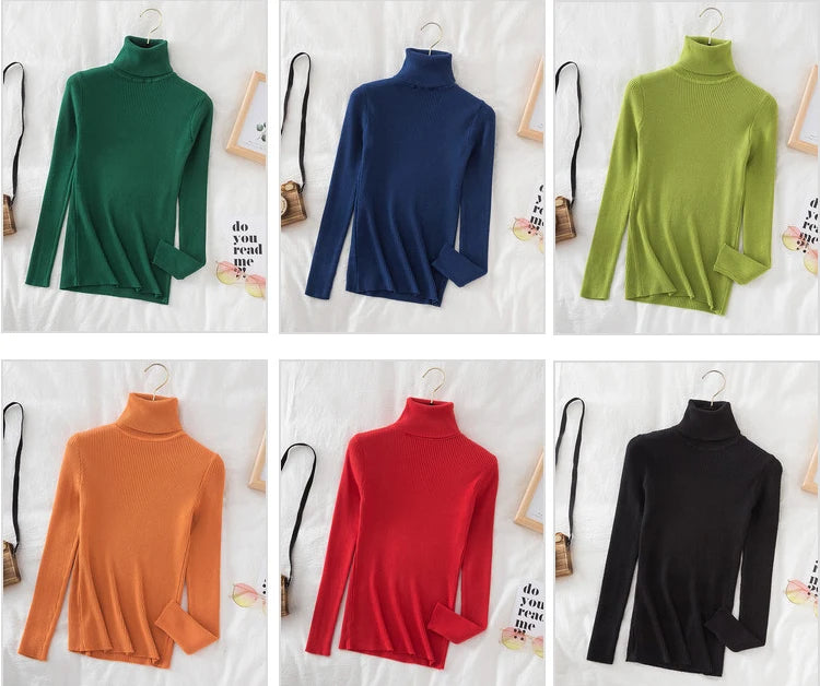 Women's soft turtleneck sweater, cotton blend — view 11 of 20