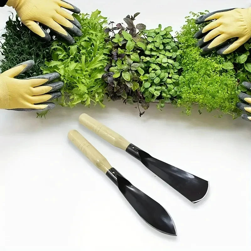 2pcs Metal Garden Trowels - Hand Shovels for Digging, Transplanting, Planting, and Weeding Tools