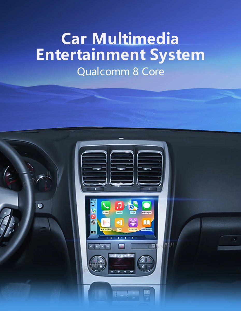 Android 16 Carplay Car Radio For Chevrolet Silverado Impala GMC Yukon Acadia Sierra Navigation GPS Multimedia Player stereo wifi