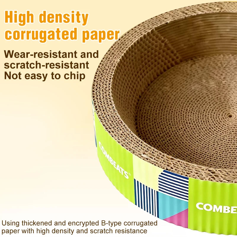 Corrugated Cat Scratching Nest - Multifunction Claw Toy – photo 2