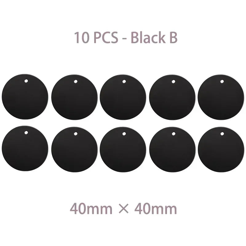 Universal Metal Plate & Metal Ring Mobile Phone Popsocket Accessories Suitable for Magnetic Phone Stands and Car Phone Holder