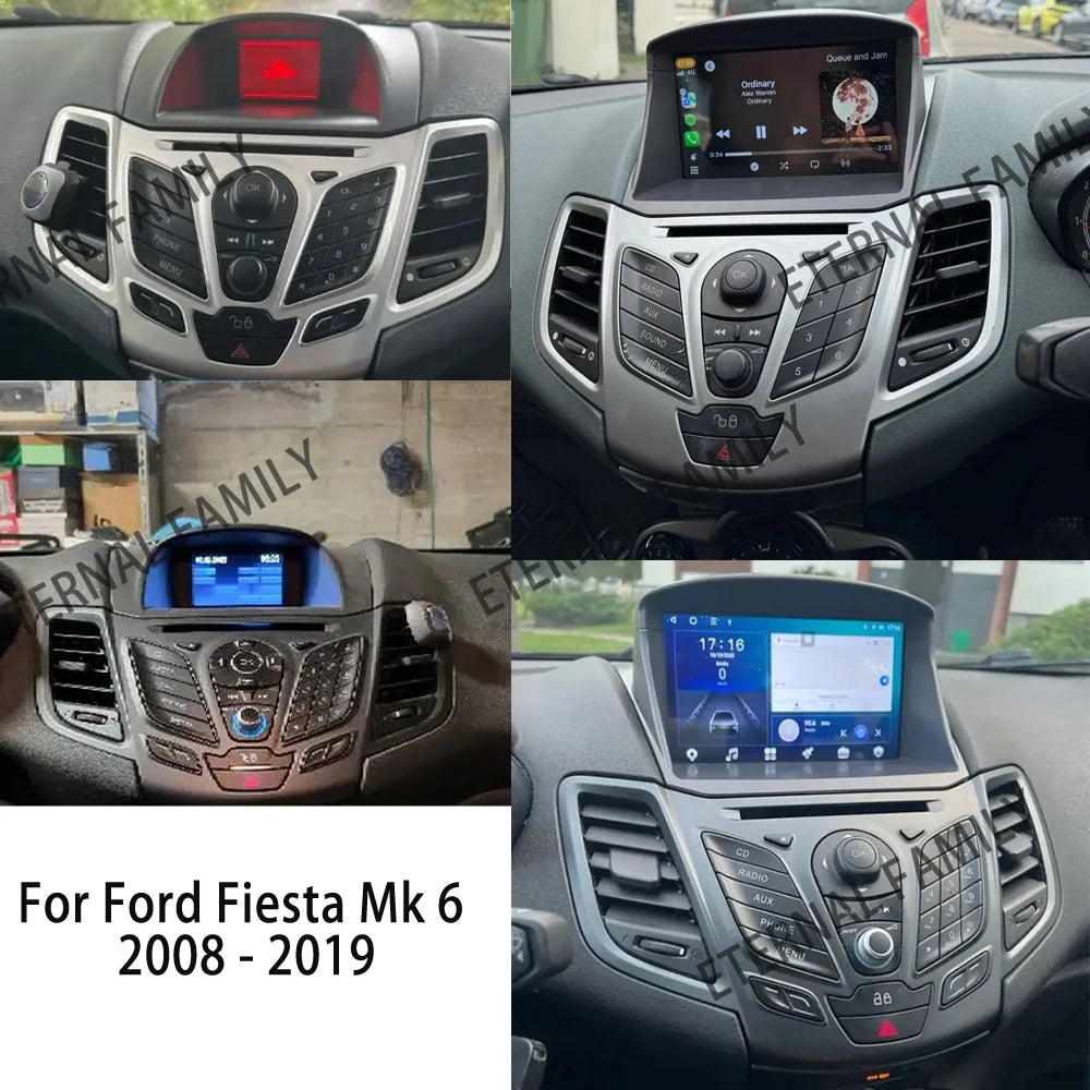Car Stereo with Apple CarPlay & Android Auto, Compatible with Ford Fiesta Mk6 (2008-2019)
