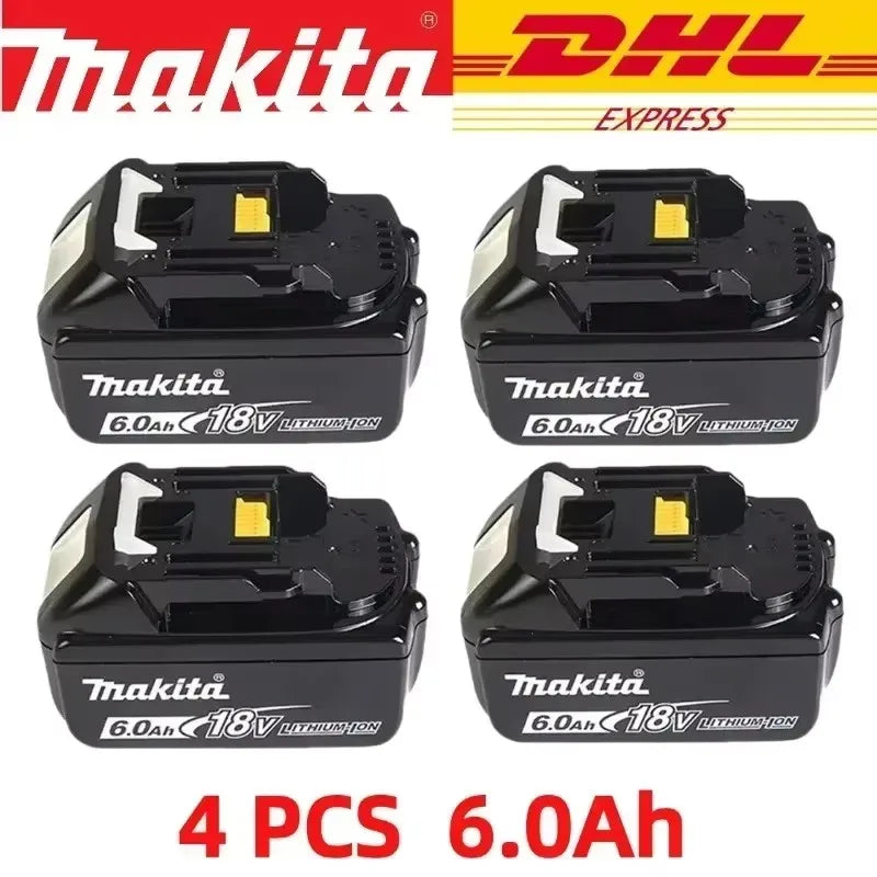 Original Makita 6Ah for Makita 18V Battery BL1830B BL1850B BL1850 BL1840 BL1860 BL1815 Replacement Lithium Battery