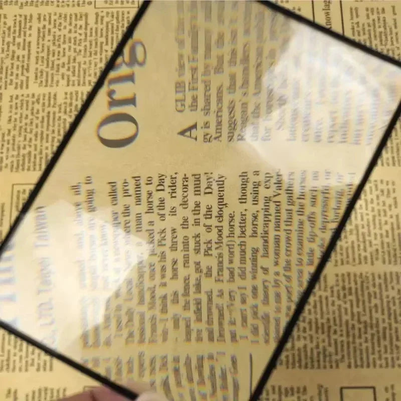 New Full Page Large Sheet Magnifier Magnifying Glass Reading Aid Glass Page Magnifying Lens Ultra-thin Reading Magnifier  New