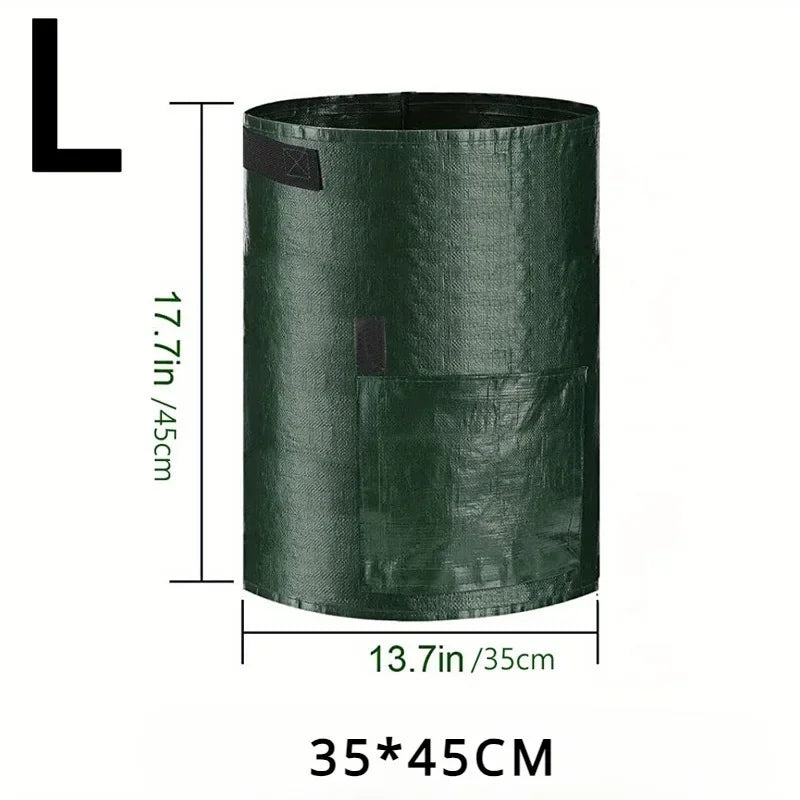 Garden Plant Grow Bags — Breathable PE Potato & Veg Planters