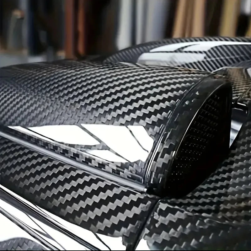 Carbon Fiber Car Body Vinyl Wrap Matte Accessories Glossy Black Sticker 3D 4D 5D 6D Auto Foil Cover Motorcycle Decoration Film