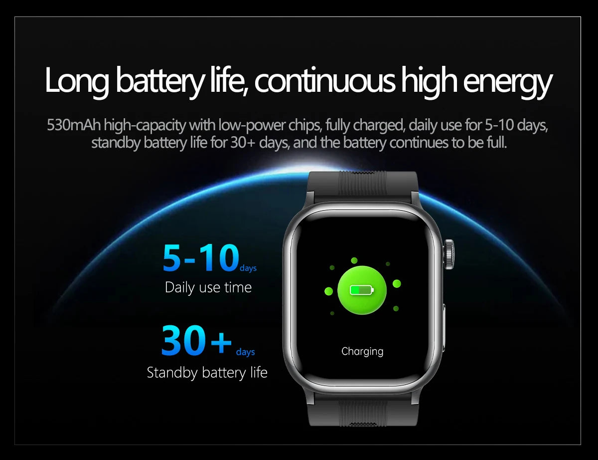 2026 New Air Pump+Air Bag+NFC Health SmartWatch Precise Blood Pressure Blood Fat Monitoring Voice Call Smartwatch For Men Women