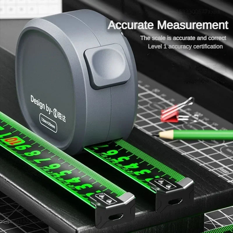 Mijia Tape Measure Self-locking Steel Tape 10m Portable Woodworking Measure Gauging Tool Retractable High Precision Meter Ruler