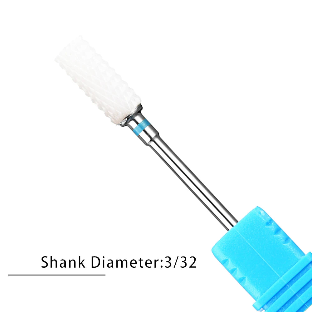 Nail Drill Bits Flame Ceramic Cutters for Manicure Electric Pedicure Nail Bits Gel Polish Remover Files Burr Nail Accessories