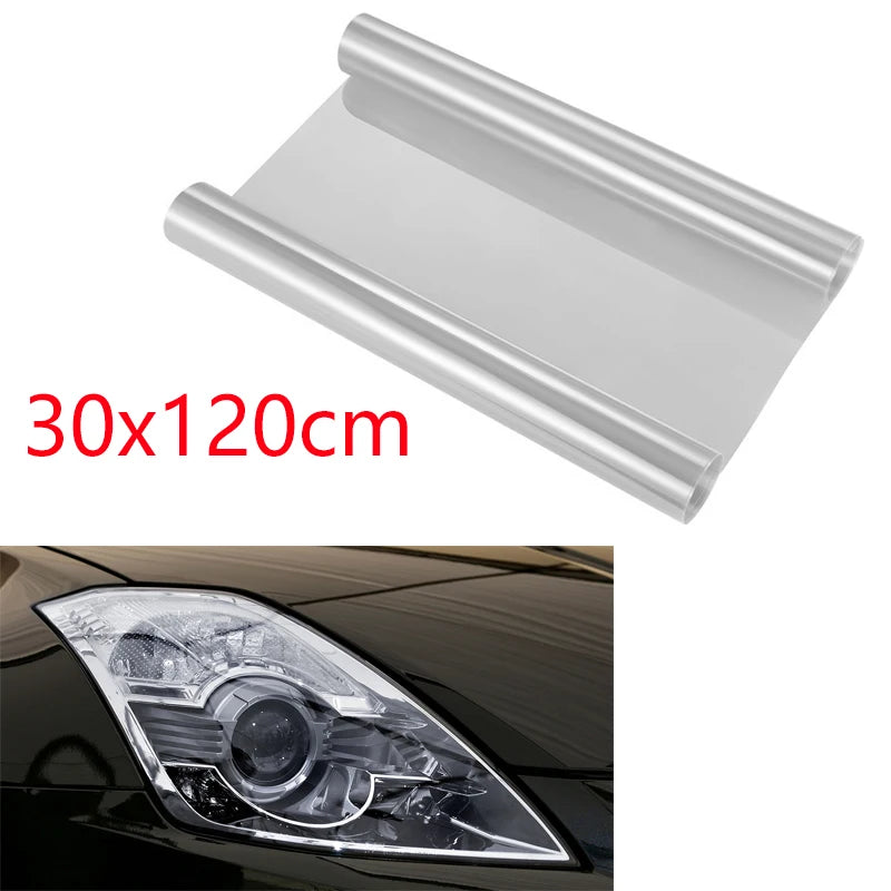 Clear Light Covering Film 30*120cm Car Clear Tint Headlight Taillight Vinyl Film Fog Light Rear Lamp Tint Film Sticker Decal