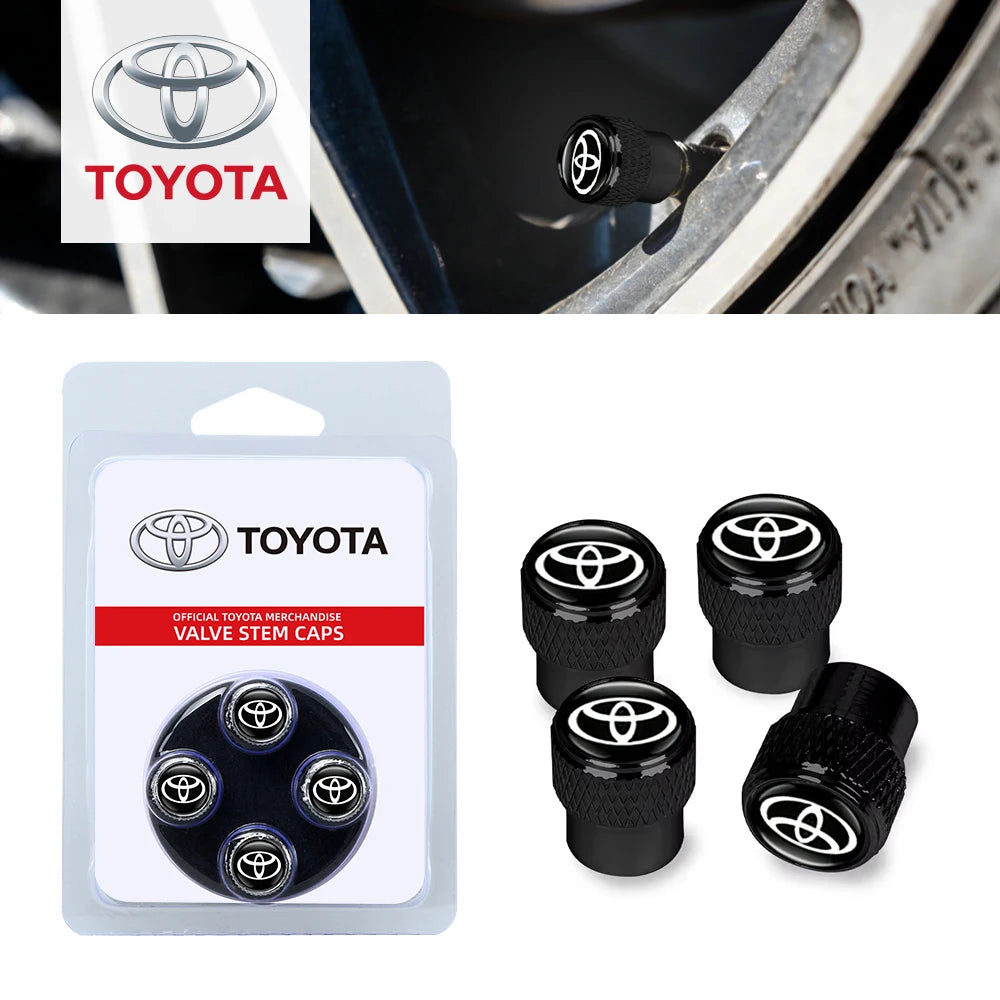 Car Wheel Stem Air Valve Cap Tire Dust Cover for Toyota Corolla Yaris Gazoo Racing Chr Auris Rav4 Prius Prado Crown