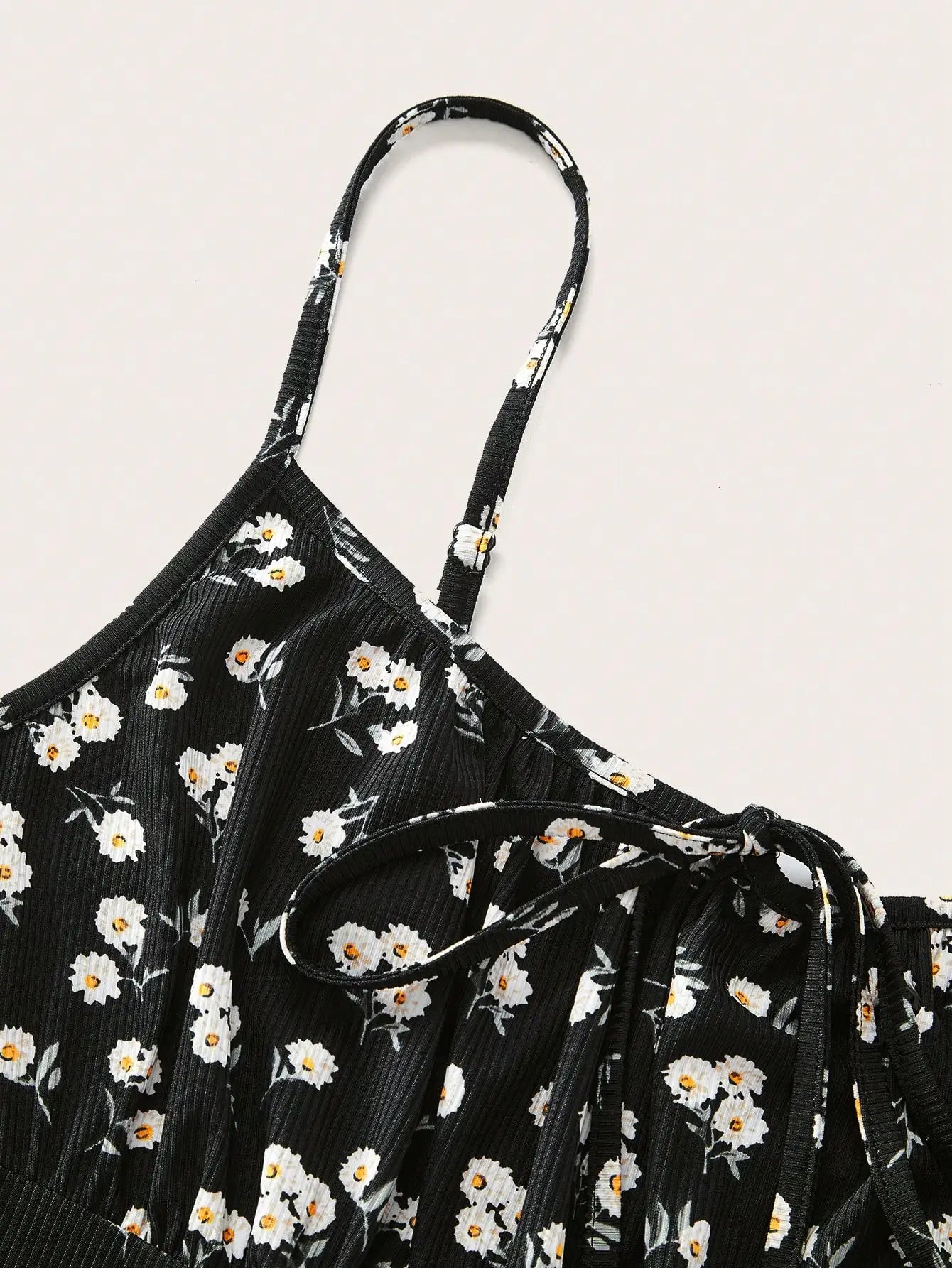 Women's Floral Print Spaghetti Strap Camisole Mini Dress – Slim A-Line Summer Dress | XS–L