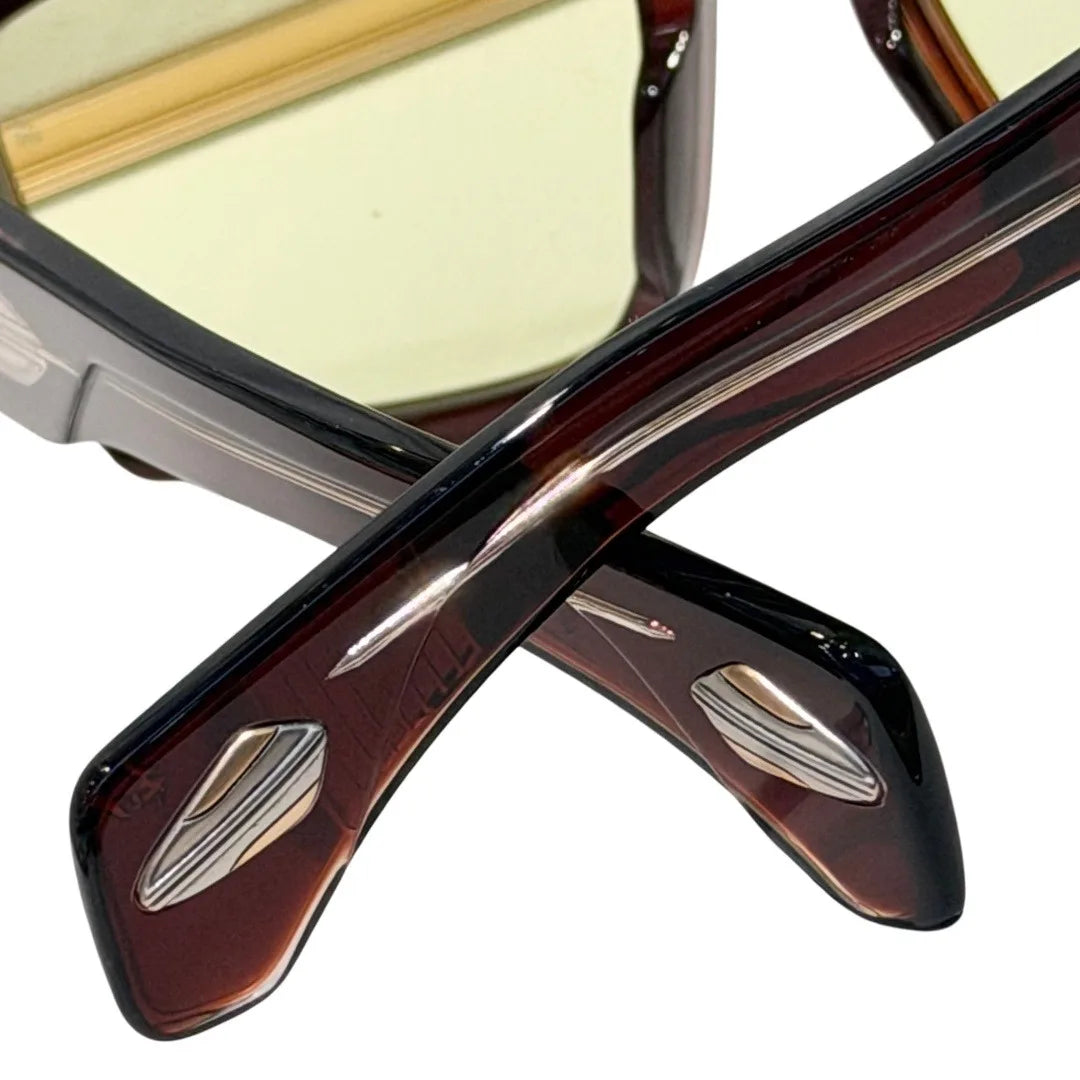 Handmade Acetate Square Sunglasses — Thick Frame, UV400