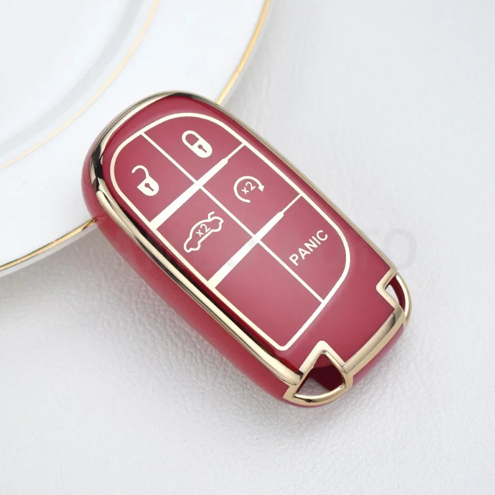 TPU Key Fob Case Cover for Jeep Grand Cherokee, Chrysler 300C, Dodge RAM 1500/Challenger/Dart