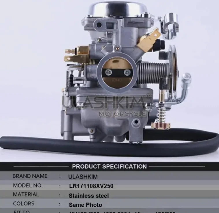 Motorcycle Carburetor For Yamaha Virago 125 XV125 1990-2014 Carburetor Assy XV250 XV125 QJ250 XV 250
