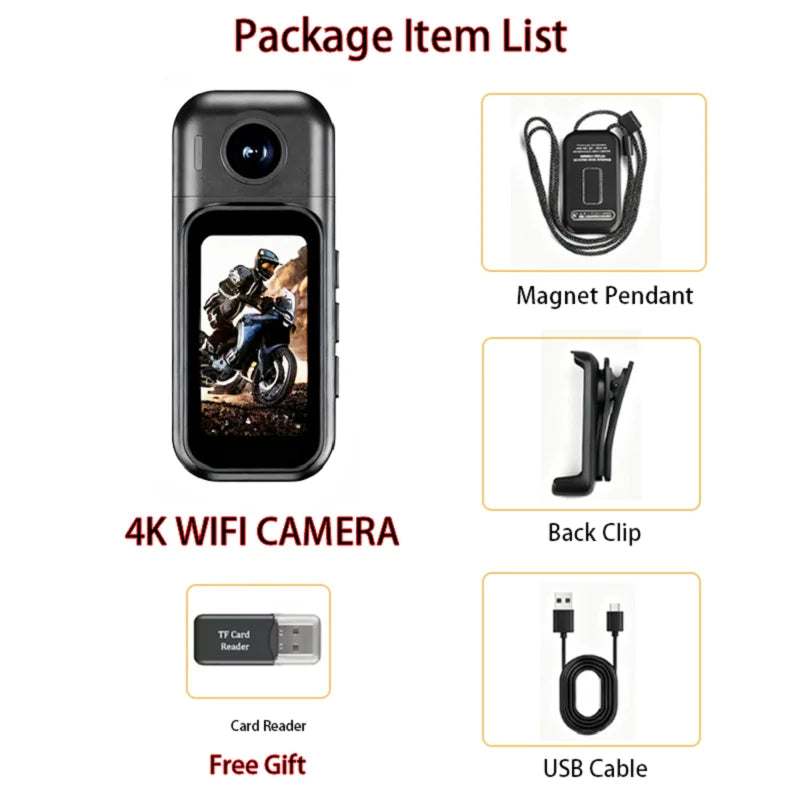 X50 Pro POV Body Camera — 1080P Ultra-Compact Sports Action Cam