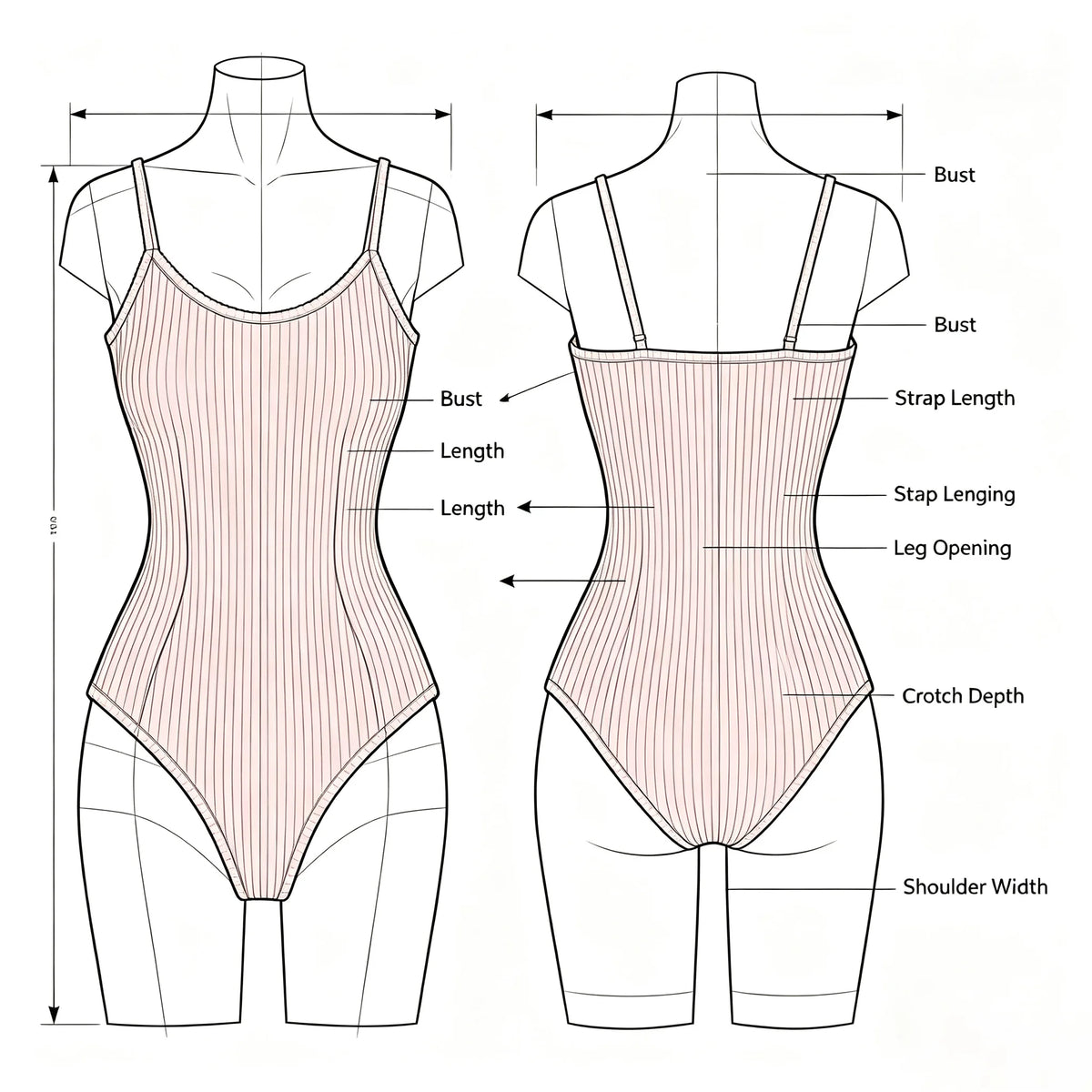 Women's spaghetti strap basic bodysuit — view 11 of 36
