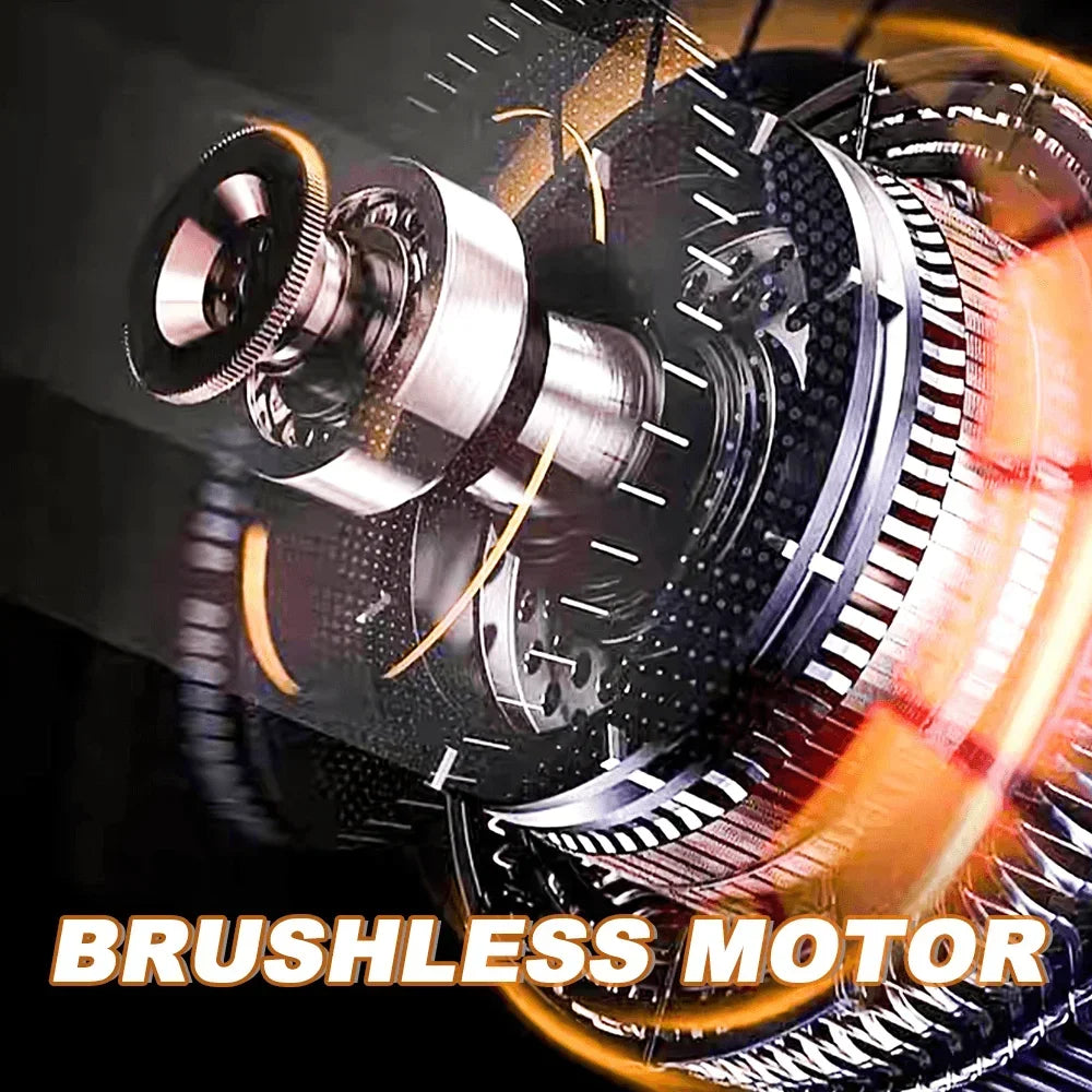 12 Inch Brushless Cordless Electric Saw Handheld Rechargeable Chainsaw Wood Cutting Garden Pruning Tool For Makita 18V Battery