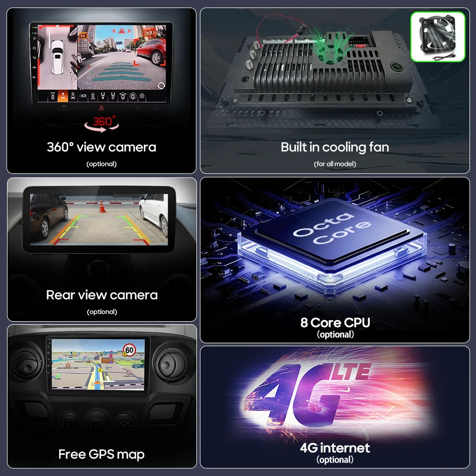 Car Stereo with Apple CarPlay & Android Auto, Compatible with Peugeot Partner & Citroen Berlingo 2 B9