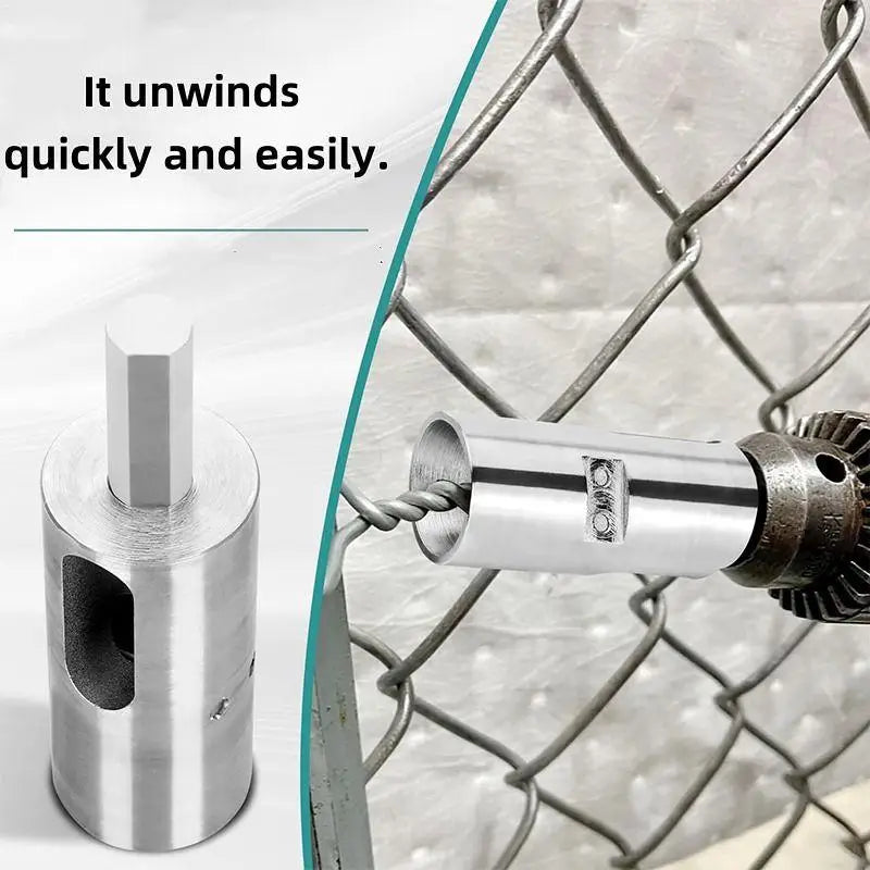 Tie Wire Twister Tools 3-5mm Iron Wire For Twist Ties Fixing Chain Link Fence Triangle Shank Drill Chuck Electrical Drill Tools